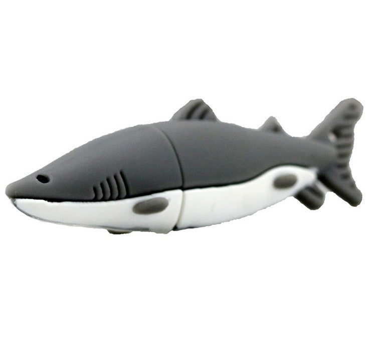 Cartoon Shark USB Flash Drive – Marine Animal Novelty, USB 3.0 (8GB/16GB)