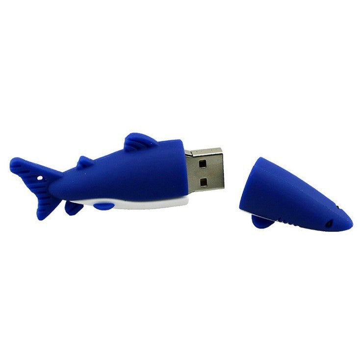 Cartoon Shark USB Flash Drive – Marine Animal Novelty, USB 3.0 (8GB/16GB)