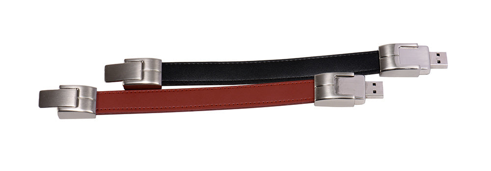 Leather USB Flash Drive with Case – Custom Logo, USB 3.0 (16–128GB)