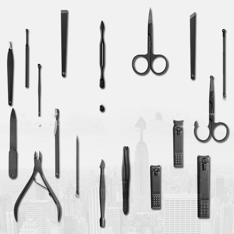 18-Piece Nail Clippers Set – Household Manicure & Pedicure Grooming Kit
