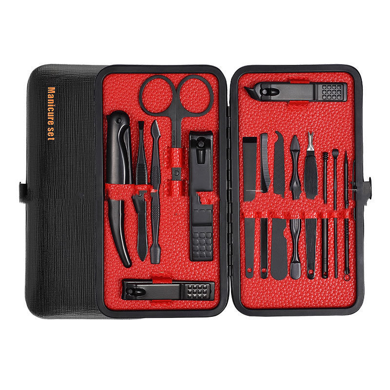 18-Piece Nail Clippers Set – Household Manicure & Pedicure Grooming Kit