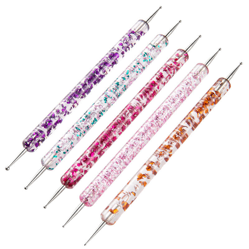 Nail Art Tool Set – Double Transparent Rod for Manicure Design