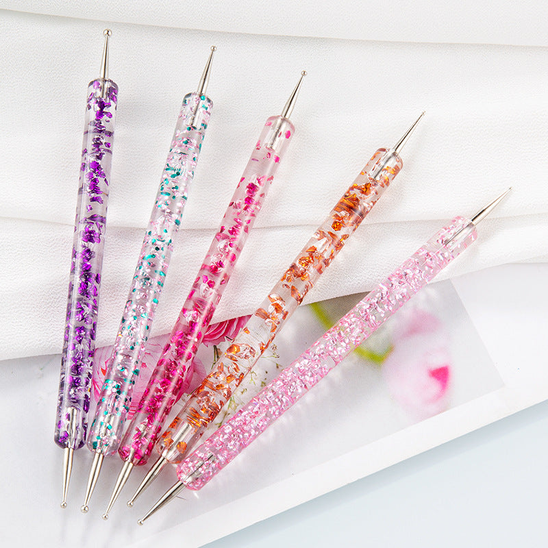 Nail Art Tool Set – Double Transparent Rod for Manicure Design