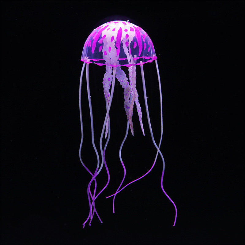 Fish Tank Landscaping Decoration Simulation Fluorescent Jellyfish