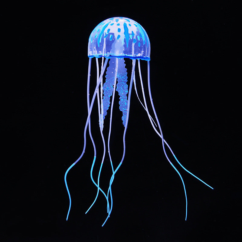 Fish Tank Landscaping Decoration Simulation Fluorescent Jellyfish