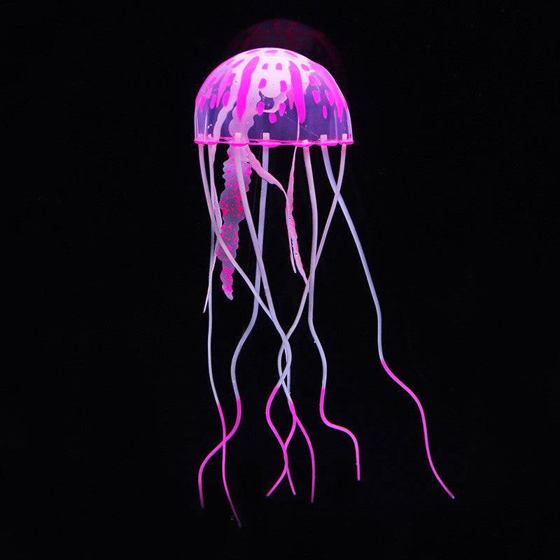Fish Tank Landscaping Decoration Simulation Fluorescent Jellyfish