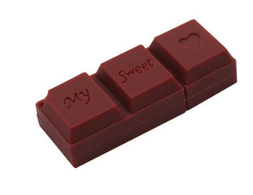 Cartoon Chocolate USB Flash Drive – PVC “Dove” Bar Novelty, Couple Gift, USB 3.0 (16–128GB)