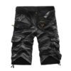 Men's Cotton Cargo Shorts Relaxed Fit Washed Summer