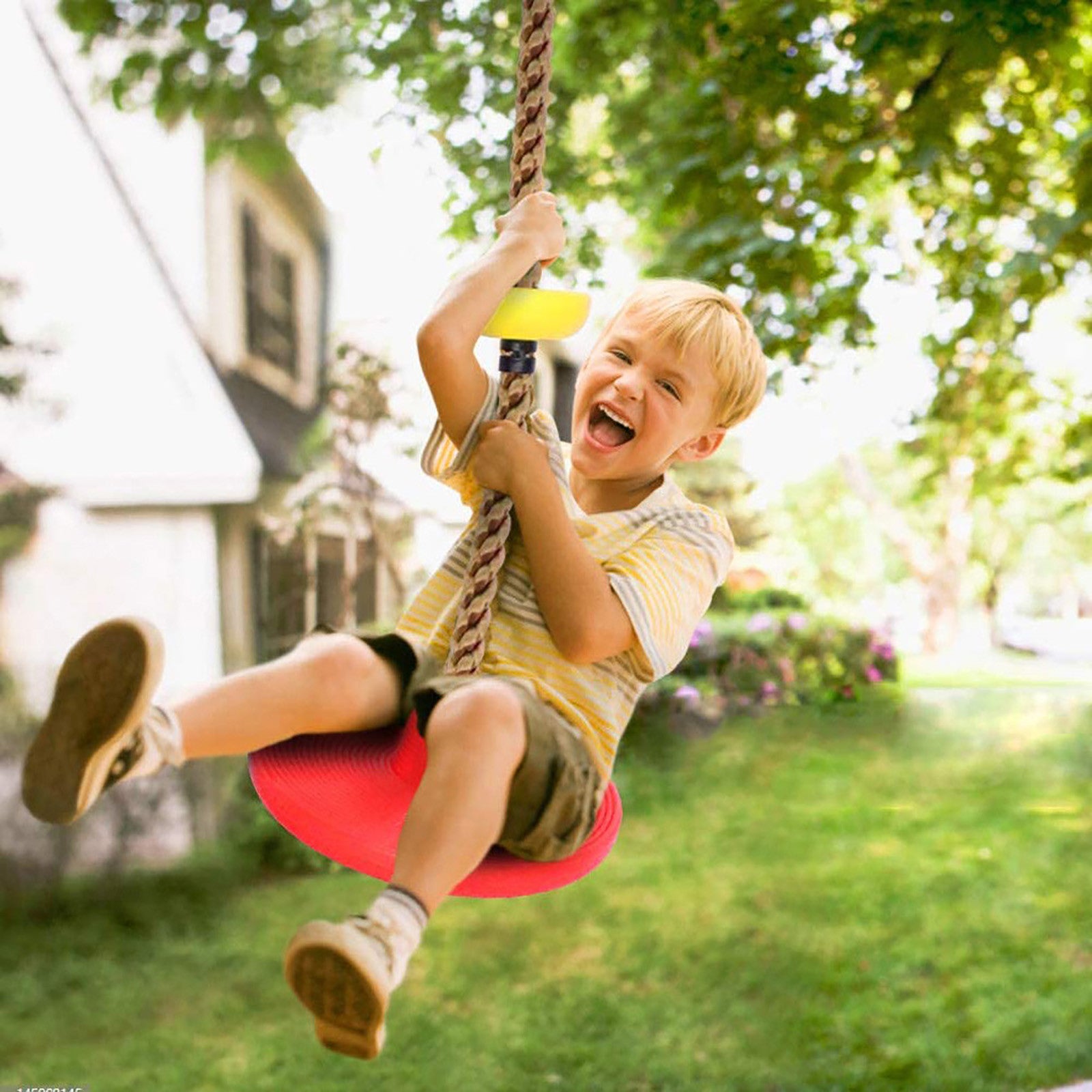 Children’s Outdoor Swing – Durable Plastic Play Set Accessory