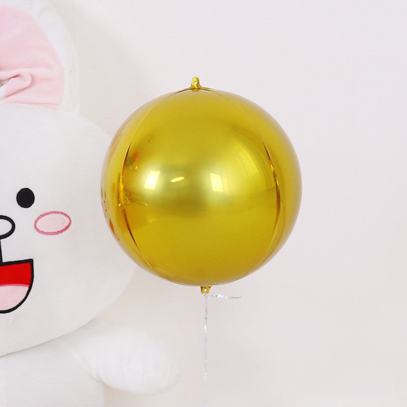 Round Aluminum Film Decorative Balloon for Wedding and Party