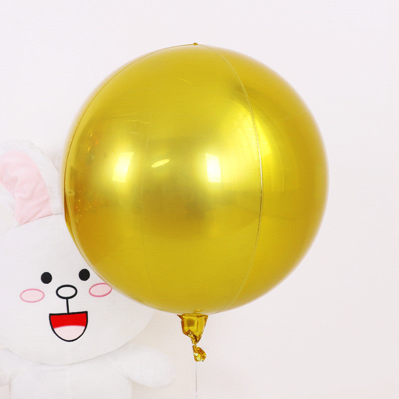Round Aluminum Film Decorative Balloon for Wedding and Party