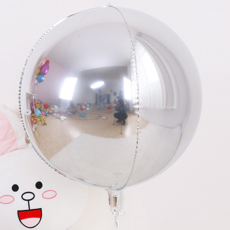 Round Aluminum Film Decorative Balloon for Wedding and Party