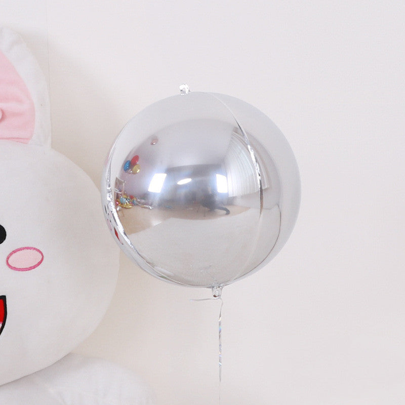 Round Aluminum Film Decorative Balloon for Wedding and Party