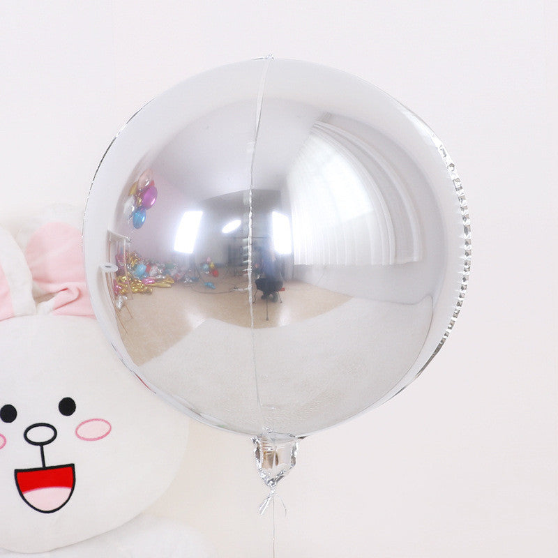 Round Aluminum Film Decorative Balloon for Wedding and Party