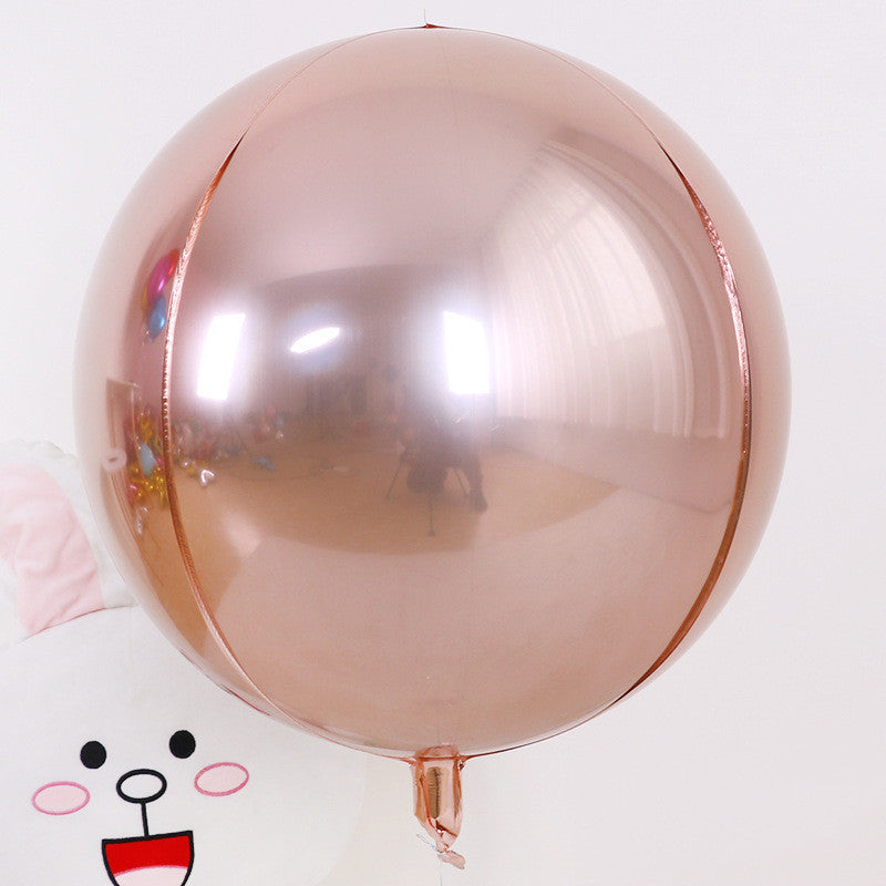 Round Aluminum Film Decorative Balloon for Wedding and Party