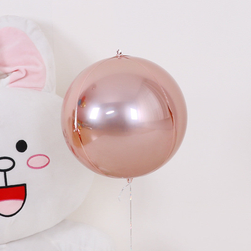 Round Aluminum Film Decorative Balloon for Wedding and Party