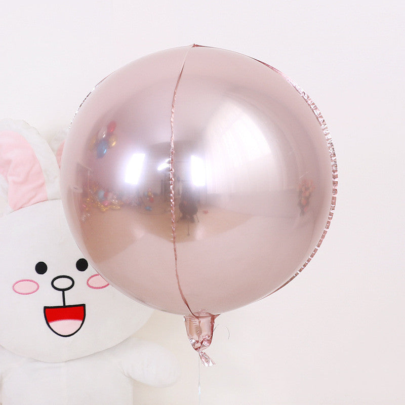 Round Aluminum Film Decorative Balloon for Wedding and Party