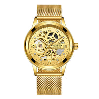Golden mesh belt