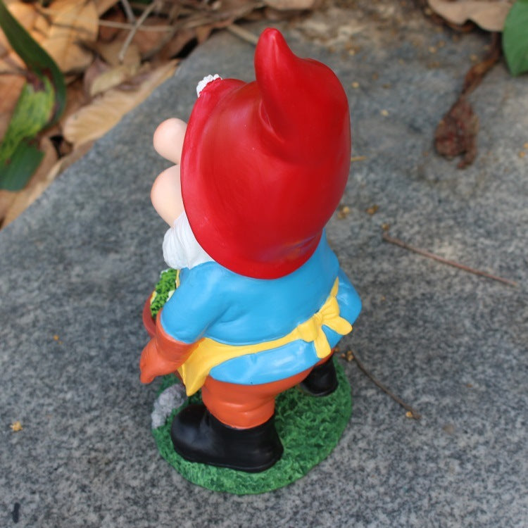 Creative Dwarf Ornament Resin Crafts Outdoor Statue Flower Pot Furnishings Decoration for Home Garden Courtyard WK