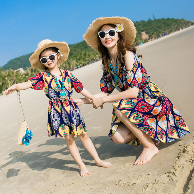 Travel To Sanya, Suitable For Clothes, Beach, Parent-Child Clothing, Seaside