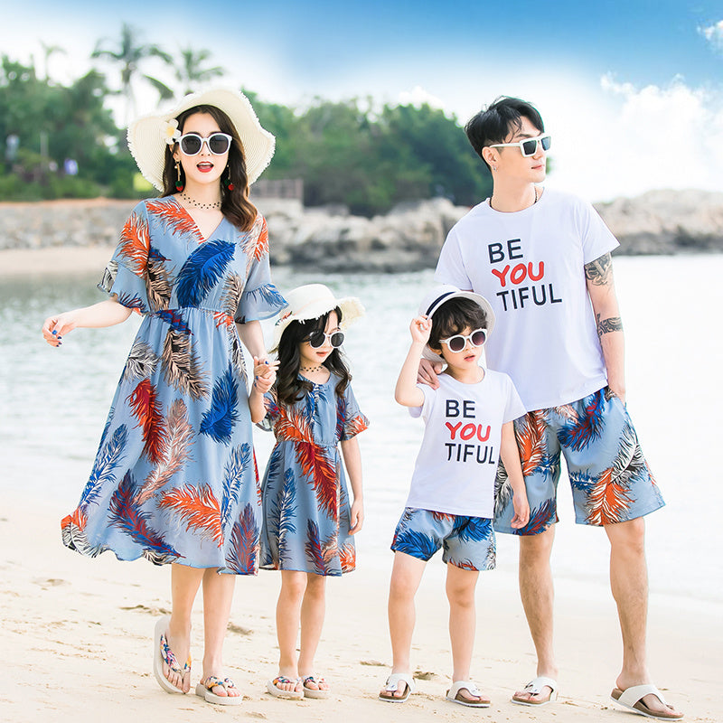 Travel To Sanya, Suitable For Clothes, Beach, Parent-Child Clothing, Seaside