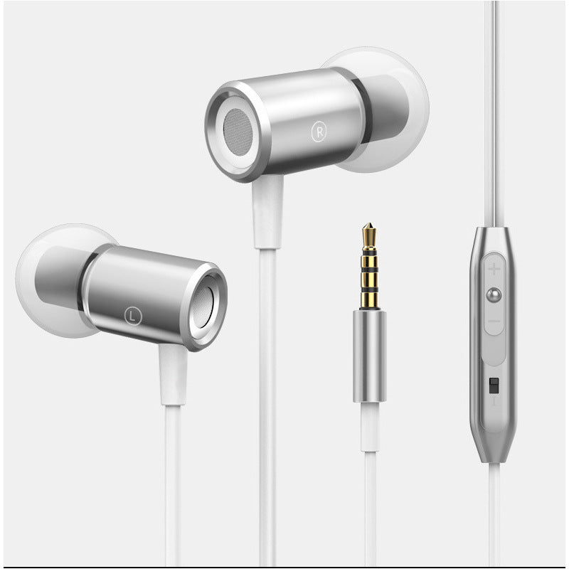Wired Earphone Metal Magnetic Subwoofer In-Ear Cable