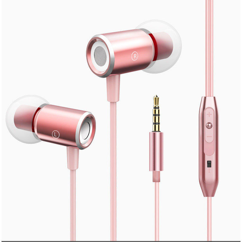 Wired Earphone Metal Magnetic Subwoofer In-Ear Cable