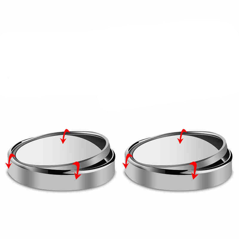 Rearview Mirror 360° Adjustable Blind Spot Mirror, Small Round Auxiliary Mirror for Wide Field of View