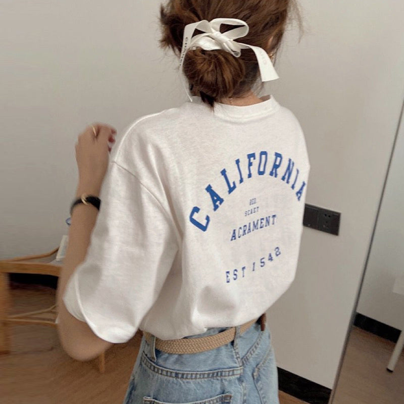 Design Niche Short-Sleeved T-Shirt Women Summer