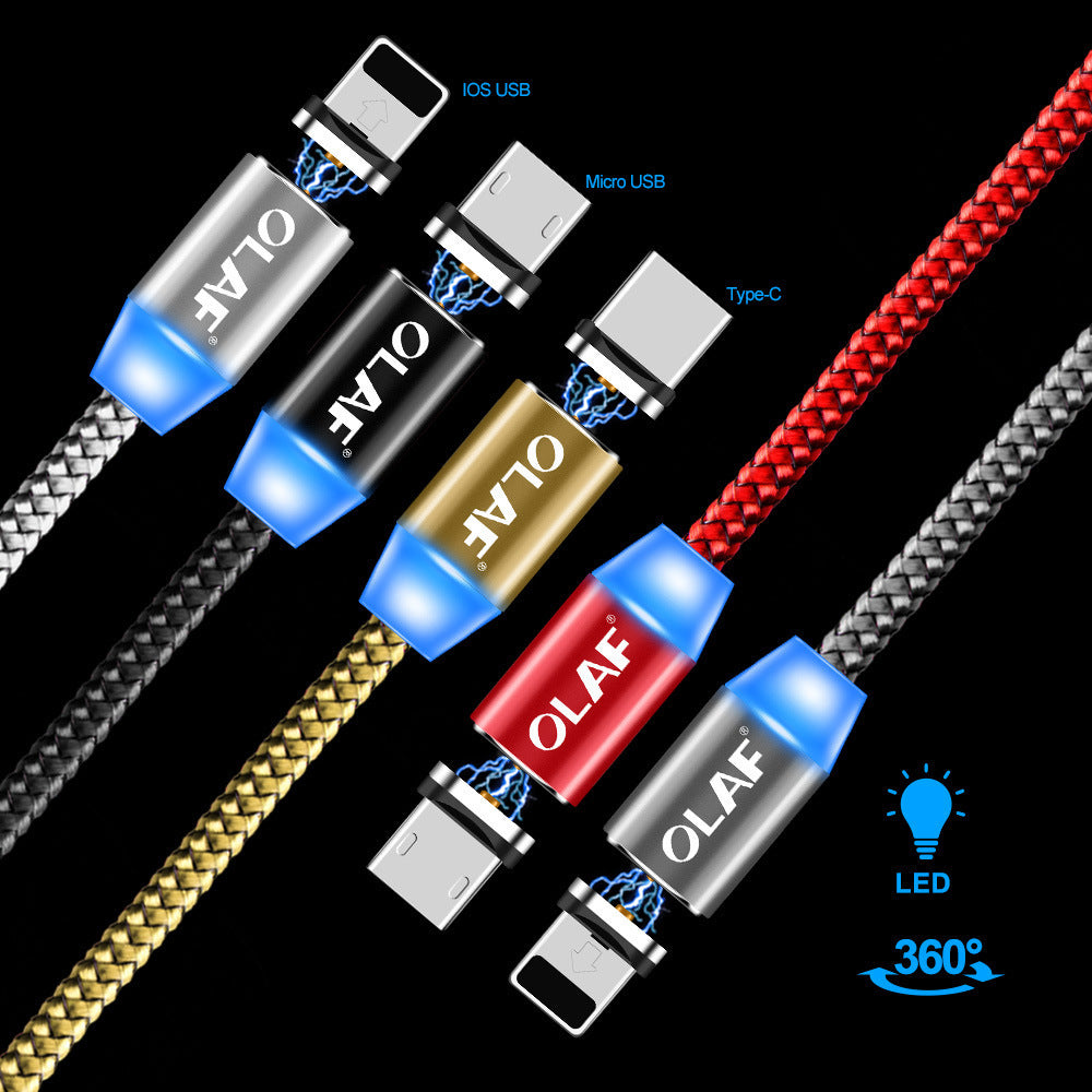 Suitable For Android Apple Type-C Three-In-One Mobile Phone Charging Cable