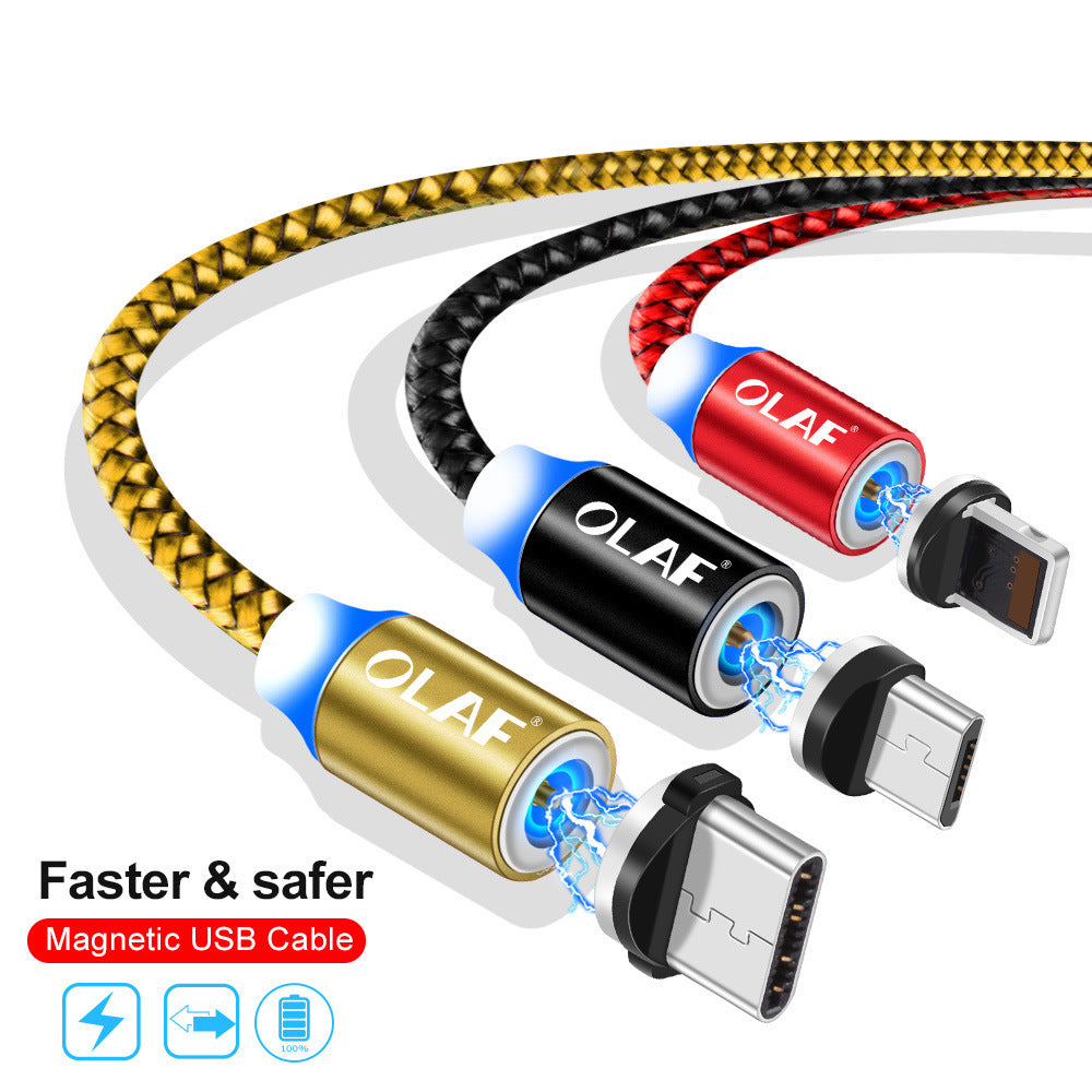 Suitable For Android Apple Type-C Three-In-One Mobile Phone Charging Cable