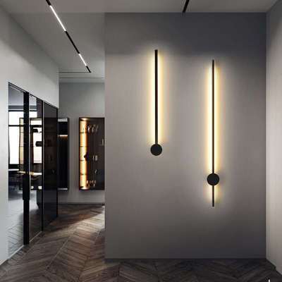 Creative LED Long Strip Wall Light – Modern Remote-Controlled Aluminum Ceiling Lamp