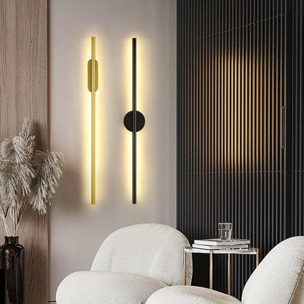 Creative LED Long Strip Wall Light – Modern Remote-Controlled Aluminum Ceiling Lamp