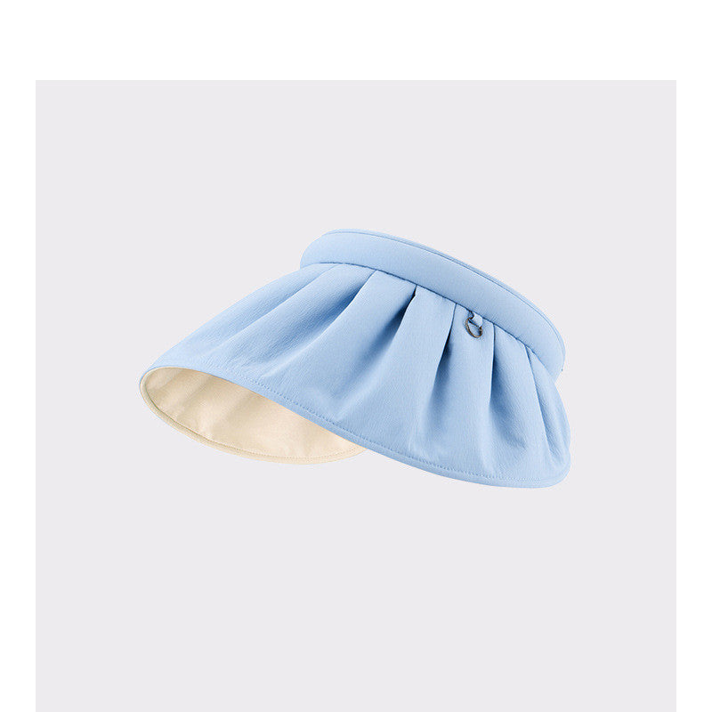 Under Banana Sun Protection Cap Female Uv Beach Sunshade Hat Riding Empty Top In Summer Sun Hat Shell Hat