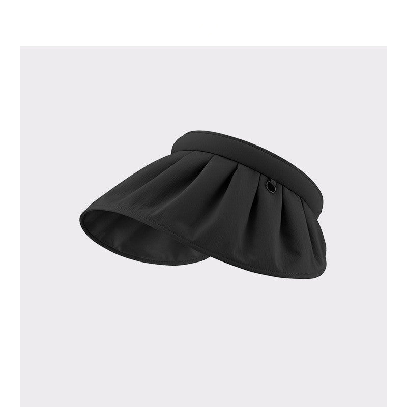 Under Banana Sun Protection Cap Female Uv Beach Sunshade Hat Riding Empty Top In Summer Sun Hat Shell Hat