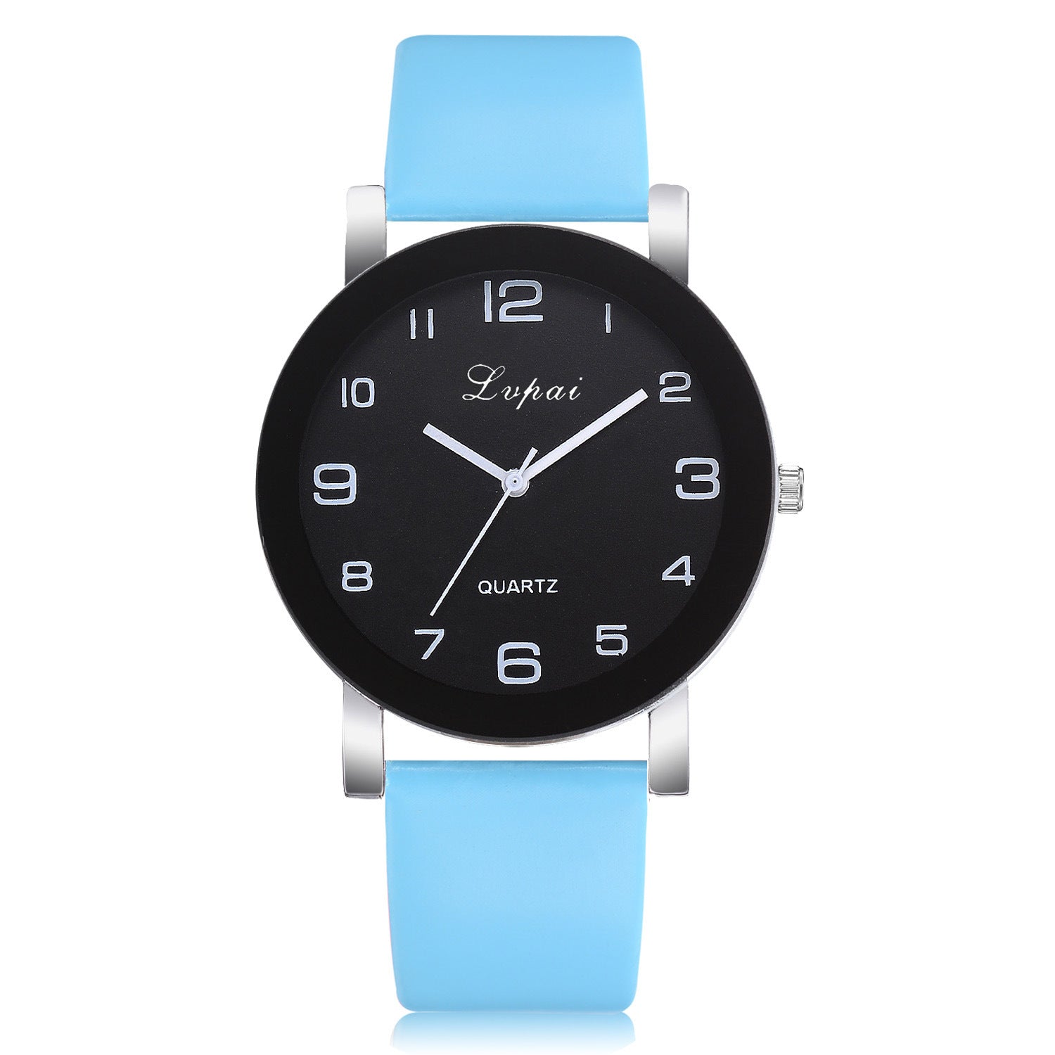 Colorful Casual PU Strap Ladies Fashion Watch