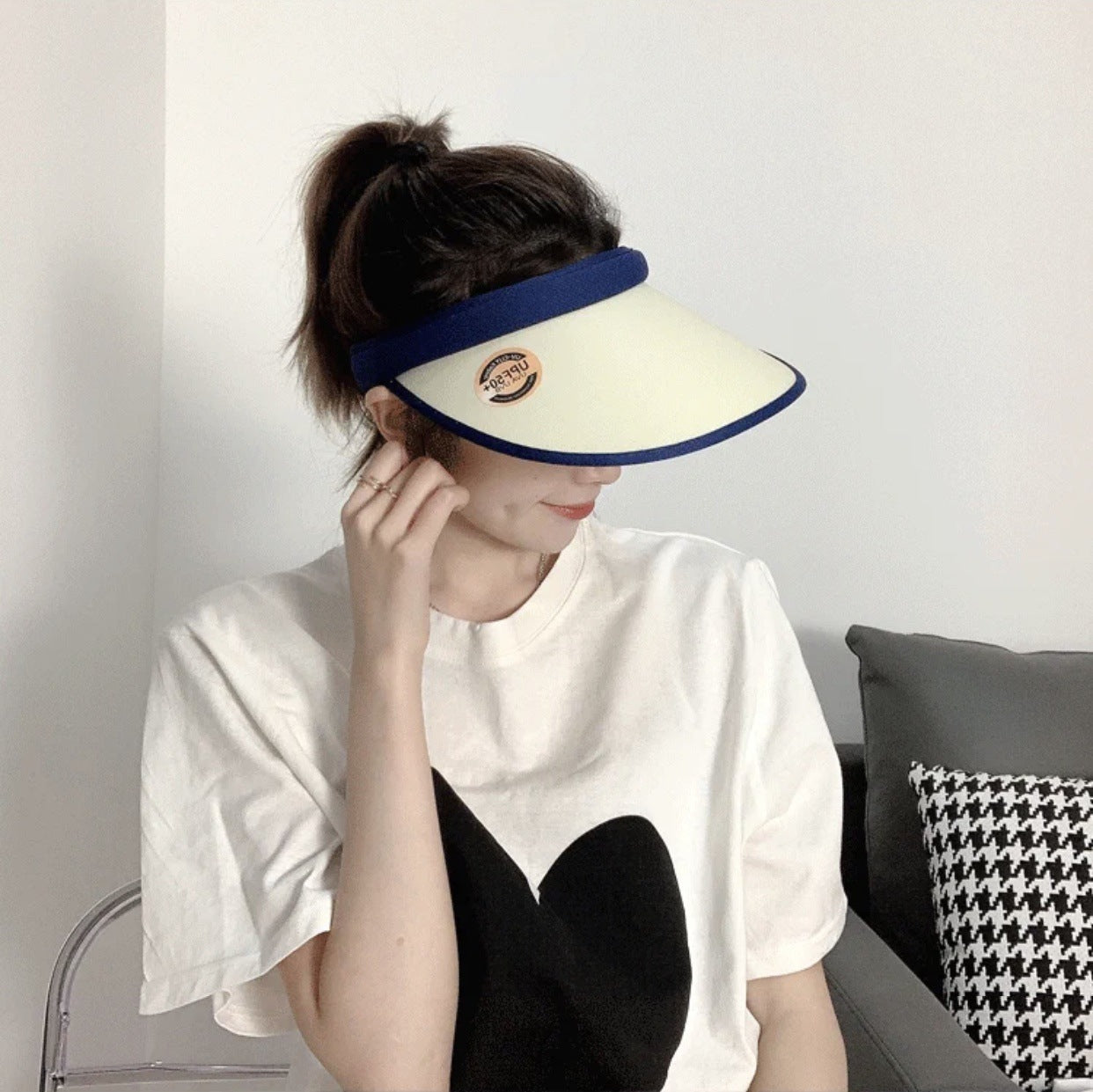 Sun Visor UV Anti-ultraviolet Hollow Top Hat Sun Visor Sun Hat