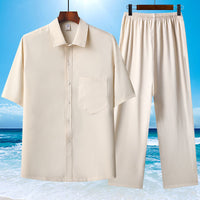 Beige suit