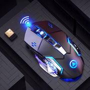 Rechargeable Wireless Silent Mouse – Quiet & Portable for Home & Office