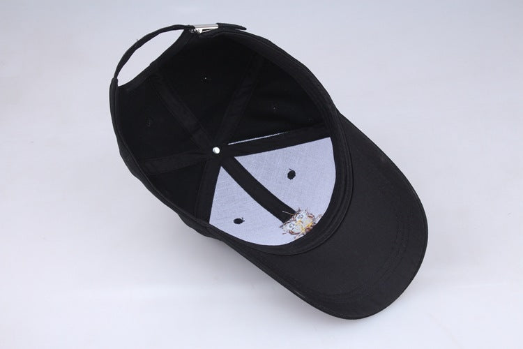 Cotton Embroidered Baseball Cap with Owl Logo
