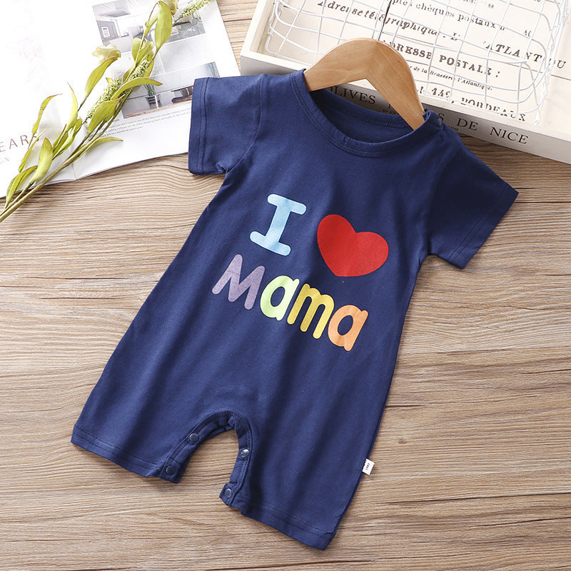 Unisex Cotton Short Sleeve Baby Romper 0 to 3 Months Summer