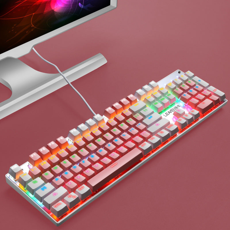 Metal Mechanical Keyboard Green Axis