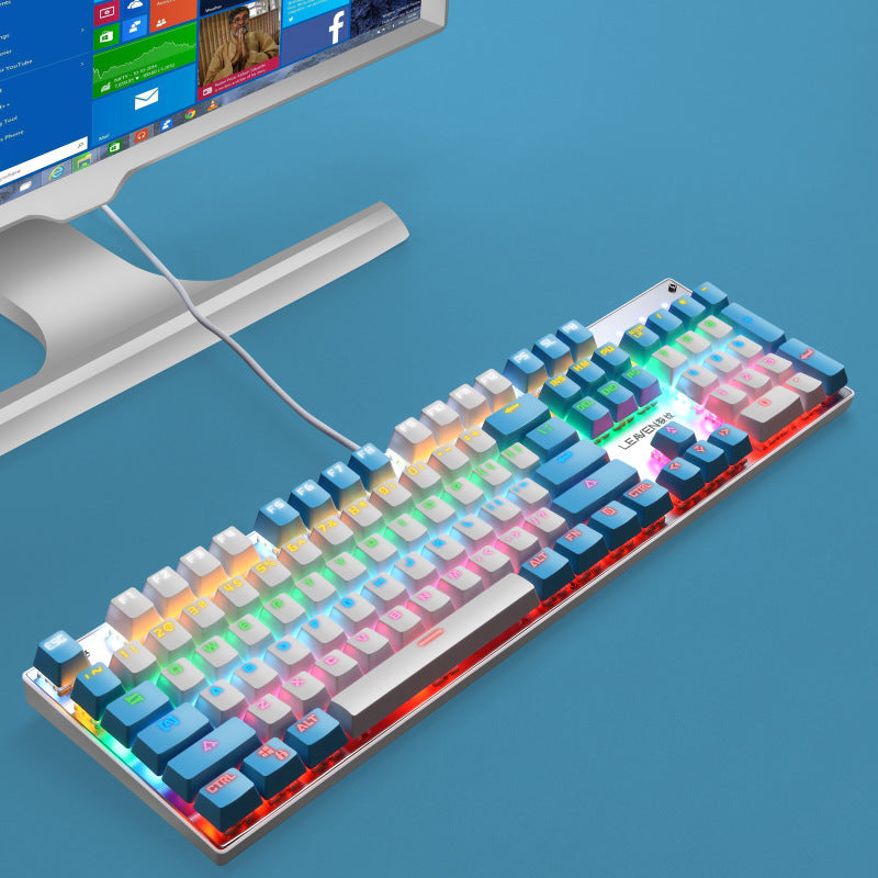 Metal Mechanical Keyboard Green Axis
