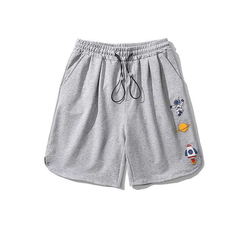 Summer Fun Print Shorts Men Capris
