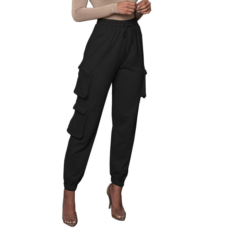 Women’s Front-Slit Pants – Fashion Casual High-Waist Trousers