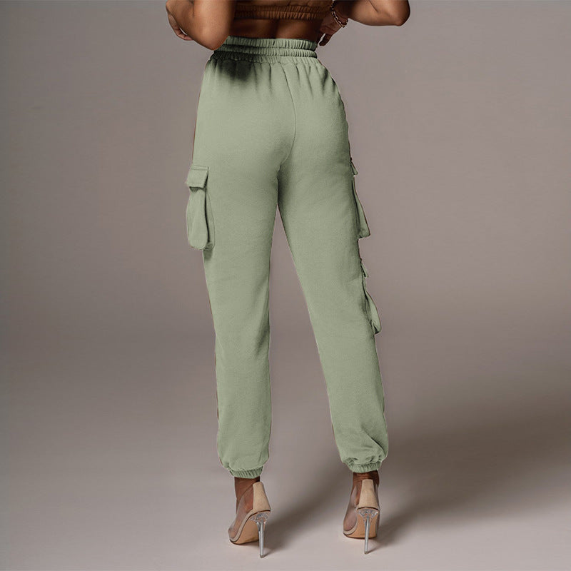 Women’s Front-Slit Pants – Fashion Casual High-Waist Trousers
