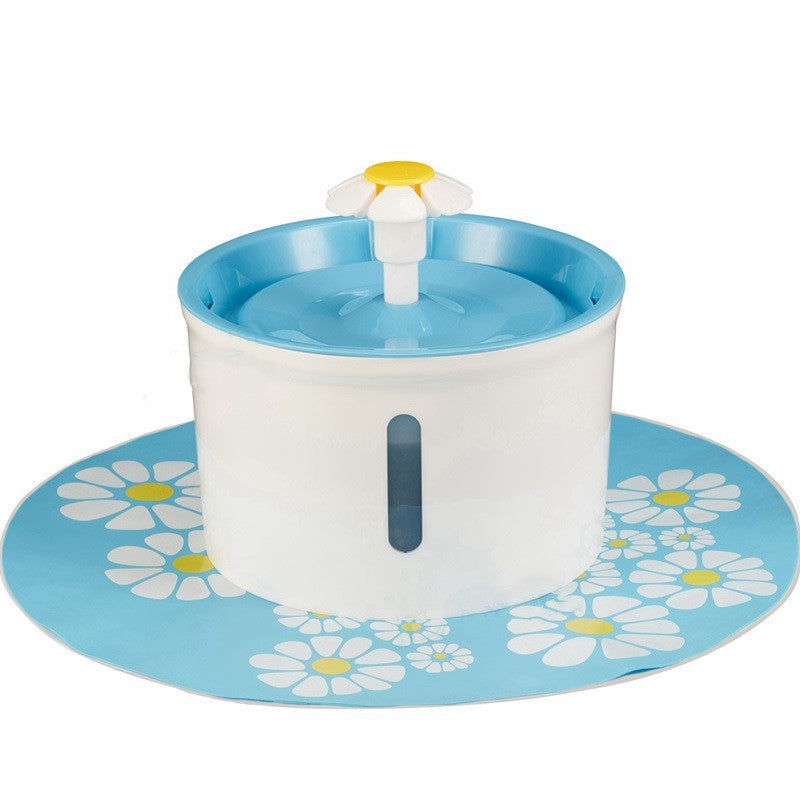 Fashion Automatic Lower Style DogKitten Water Drinking Pet Fountain Pet Bowl Drink Dish Filter