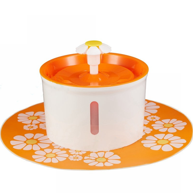 Fashion Automatic Lower Style DogKitten Water Drinking Pet Fountain Pet Bowl Drink Dish Filter