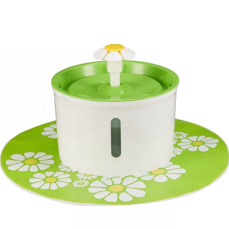Fashion Automatic Lower Style DogKitten Water Drinking Pet Fountain Pet Bowl Drink Dish Filter