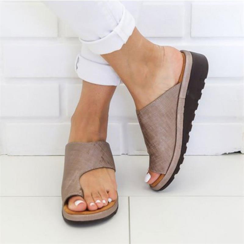 Women’s Comfy Platform Flat Sole Orthopedic Bunion Corrector Casual Shoes – Plus Size 35-43